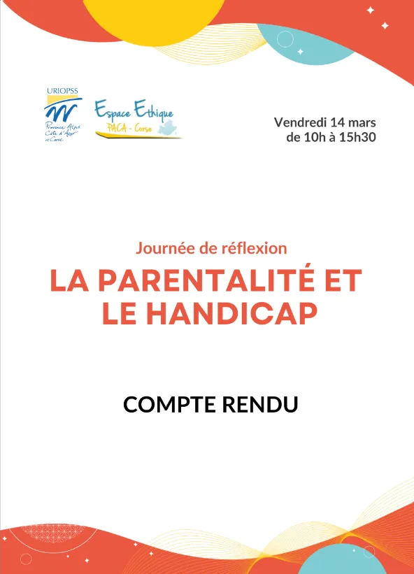 Couverture Compte-rendu Parentalité Handicap 140325